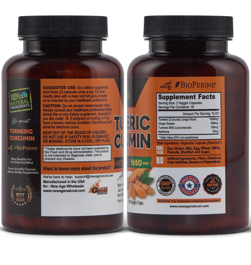 Turmeric Curcumin Capsules New Age Natural