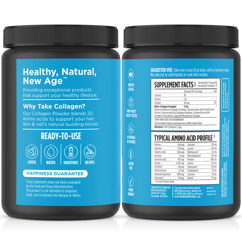 Collagen Peptides Powder New Age Natural